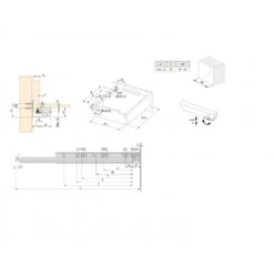 Juego De Guías Ocultas Para Cajones Silver, De Extracción Total, Con Cierre Suave, Profundidad 250mm, Acero, Cincado - Emuca -Brico Lemar Comercio juego de guias ocultas para cajones silver de extraccion total con cierre suave profundidad 250mm acero cincado emuca 6