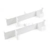 Juego De Separadores De Cajones Ajustables 900mm Aluminio Blanco Emuca -Brico Lemar Comercio juego de separadores de cajones ajustables 900mm aluminio blanco emuca