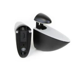 Juego De Soportes Para Estante De Madera O Cristal Pelicano, Plástico Y Zamak, Pintado Negro - Emuca -Brico Lemar Comercio juego de soportes para estante de madera o cristal pelicano plastico y zamak pintado negro emuca 2