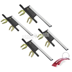 Juego Manillas Pletina Accionamiento Frontal Blanca Negra Caja 4 Unidades