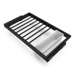 Kit 7 Varillas Pantalonero 1 Bandeja Guías 800mm Negro - Emuca