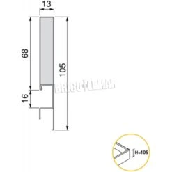 Kit Cajón De Cocina Concept Altura 105mm Profundidad 500mm Cierre Suave Acero Blanco Emuca -Brico Lemar Comercio kit cajon de cocina concept altura 105mm profundidad 500mm cierre suave acero blanco emuca 4