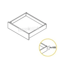 Kit Cajón De Cocina Concept Altura 105mm Profundidad 500mm Cierre Suave Acero Blanco Emuca -Brico Lemar Comercio kit cajon de cocina concept altura 105mm profundidad 500mm cierre suave acero blanco emuca 5