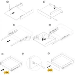 Kit Cajón Vertex Para Cocina O Baño 500mm Altura De 178mm Para Módulo 900mm Acero Gris Antracita Emuca -Brico Lemar Comercio kit cajon vertex para cocina o bano 500mm altura de 178mm para modulo 900mm acero gris antracita emuca 5