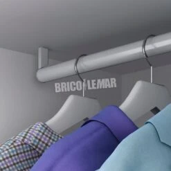 Kit De Barra Para Armario Redonda Ø28 750mm Aluminio Anonizado Emuca 5 Kit De Barra Para Armario Redonda Ø28 750mm Aluminio Anonizado Emuca -Brico Lemar Comercio kit de barra para armario redonda 28 750mm aluminio anonizado emuca 1