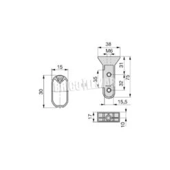 Kit De Barra Para Armario Silk 0,75m Aluminio Y Plástico Negro Emuca -Brico Lemar Comercio kit de barra para armario silk 075m aluminio y plastico negro emuca 2