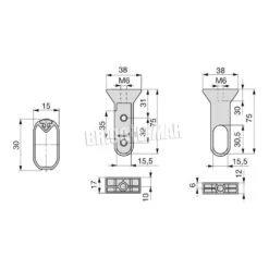 Kit De Barra Para Armario Silk 1,15m Aluminio Y Plástico Negro Emuca -Brico Lemar Comercio kit de barra para armario silk 115m aluminio y plastico negro emuca 2