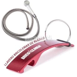 Kit De Mango De Ducha Plástico Blanco Orfesa + Flexo Inoxidable Extensible 175-210cm -Brico Lemar Comercio kit de mango de ducha plastico blanco orfesa flexo inoxidable extensible 175 210cm 2