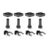 Kit De Pie Nivelador Bone Con Base Cuadrada Para Mueble, Altura 120mm, Regulable 118-160mm, Plástico, Negro - Emuca 1 Kit De Pie Nivelador Bone Con Base Cuadrada Para Mueble, Altura 120mm, Regulable 118-160mm, Plástico, Negro - Emuca -Brico Lemar Comercio kit de pie nivelador bone con base cuadrada para mueble altura 120mm regulable 118 160mm plastico negro emuca