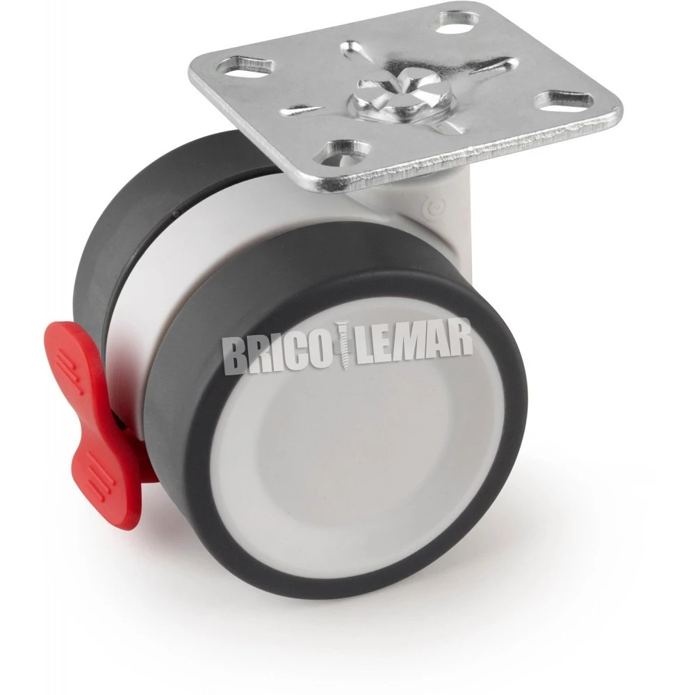 Kit De Ruedas Bowl 2 Con Placa De Montaje Ø50 Acero Y Plástico Emuca 7 Kit De Ruedas Bowl 2 Con Placa De Montaje Ø50 Acero Y Plástico Emuca - Imagen 5