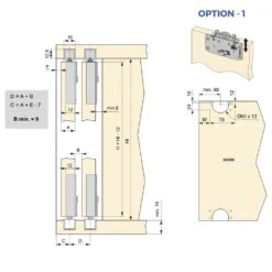 Kit Herrajes Para Armario Con 2 Puertas Correderas Y Cierre Suave Flow2 Carriles 2.35m - Emuca 10 Kit Herrajes Para Armario Con 2 Puertas Correderas Y Cierre Suave Flow2 Carriles 2.35m - Emuca -Brico Lemar Comercio kit herrajes para armario con 2 puertas correderas y cierre suave flow2 carriles 235m emuca 3