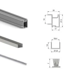 Kit Herrajes Para Armario Con 2 Puertas Correderas Y Cierre Suave Placard 74 Sharp Negro - Emuca 13 Kit Herrajes Para Armario Con 2 Puertas Correderas Y Cierre Suave Placard 74 Sharp Negro - Emuca -Brico Lemar Comercio kit herrajes para armario con 2 puertas correderas y cierre suave placard 74 sharp negro emuca 5