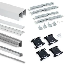 Kit Herrajes Para Armario Con 2 Puertas Correderas Y Cierre Suave Placard 81 Deep - Emuca 10 Kit Herrajes Para Armario Con 2 Puertas Correderas Y Cierre Suave Placard 81 Deep - Emuca -Brico Lemar Comercio kit herrajes para armario con 2 puertas correderas y cierre suave placard 81 deep emuca 2