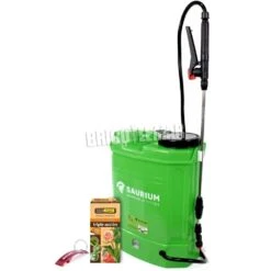 Kit Insecticida Ecológico Triple Acción 100ml Flower + Pulverizador A Batería 12V 12L Saurium