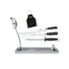 Kit Jamonero Giratorio Plegable Inox + Cuchillos Forgé Jamonero Y Deshuesador + Chaira 3 Claveles -Brico Lemar Comercio kit jamonero giratorio plegable inox cuchillos forge jamonero y deshuesador chaira 3 claveles