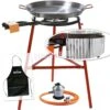 Kit Paellero 40cm Garcima + Paellera 42cm + Soporte Reforzado + Paravientos Ondulado Kabra -Brico Lemar Comercio kit paellero 40cm garcima paellera 42cm soporte reforzado paravientos ondulado kabra
