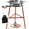 Kit Paellero 40cm Garcima + Paellera 42cm + Soporte Reforzado + Regulador Y Manguera Kabra (Delantal Gratis) -Brico Lemar Comercio kit paellero 40cm garcima paellera 42cm soporte reforzado regulador y manguera kabra delantal gratis