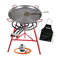 Kit Paellero 70cm Garcima Con Paellera 90cm Y Soporte Kabra