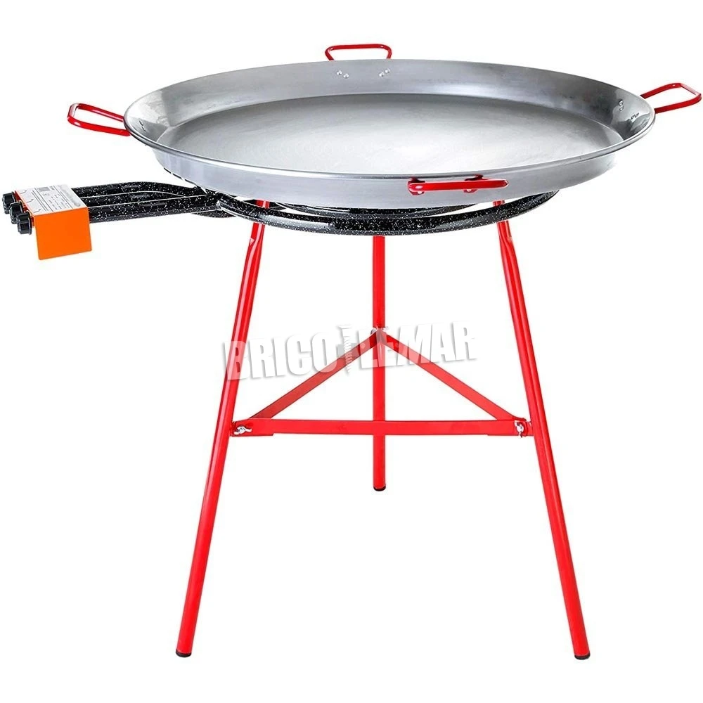 Kit Paellero 70cm Garcima Con Paellera 90cm Y Soporte + Regulador + Manguera + Paravientos Ondulado + Espumadera 4 Kit Paellero 70cm Garcima Con Paellera 90cm Y Soporte + Regulador + Manguera + Paravientos Ondulado + Espumadera - Imagen 2