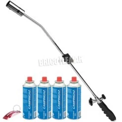 Kit Soplete Quema Hierbas NS-3000T Butsir + 4 Cartuchos De Gas Butano CP250 Campingaz