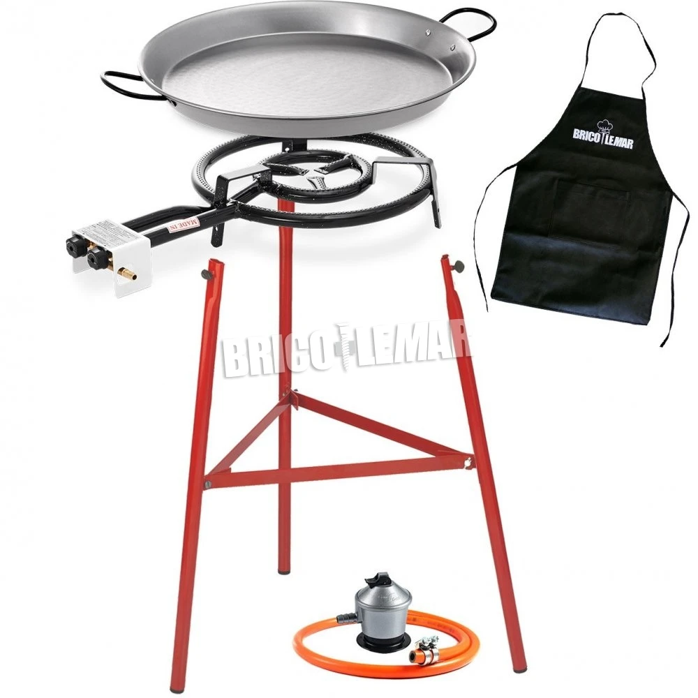 Kit Vaello Paellero 400mm + Paellera 46cm + Patas Reforzadas La Valenciana + Regulador Y Manguera De Gas 3 Kit Vaello Paellero 400mm + Paellera 46cm + Patas Reforzadas La Valenciana + Regulador Y Manguera De Gas