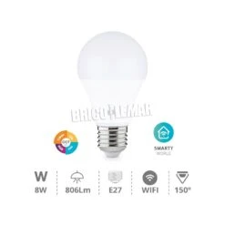 Lámpara Inteligente Led WiFi Estándar E27 8W RGB 3000K-6500K GSC Evolution