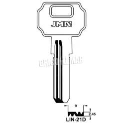 Llave De Seguridad En Bruto Latón LIN21D (bolsa 10 Uds.) JMA