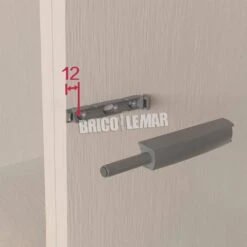 Lote De 10 Cierres De Puerta Push Lite Para Atornillar Con Regulación 80mm Amortiguador Plástico Gris Emuca -Brico Lemar Comercio lote de 10 cierres de puerta push lite para atornillar con regulacion 80mm amortiguador plastico gris emuca 2