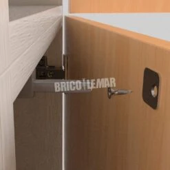 Lote De 10 Cierres De Puerta Push Lite Para Atornillar Con Regulación 80mm Magnético Plástico Gris Emuca -Brico Lemar Comercio lote de 10 cierres de puerta push lite para atornillar con regulacion 80mm magnetico plastico gris emuca 4