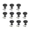 Lote De 10 Pomos Para Mueble Cancún, Diámetro 28.5mm, Zamak, Pintado Negro - Emuca 2 Lote De 10 Pomos Para Mueble Cancún, Diámetro 28.5mm, Zamak, Pintado Negro - Emuca -Brico Lemar Comercio lote de 10 pomos para mueble cancun diametro 285mm zamak pintado negro emuca