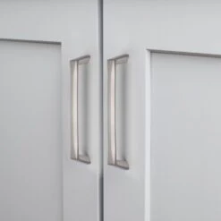 Lote De 10 Tiradores Para Mueble Cantón, L142mm, Intereje 128mm, Zamak, Níquel Satinado - Emuca -Brico Lemar Comercio lote de 10 tiradores para mueble canton l142mm intereje 128mm zamak niquel satinado emuca 1