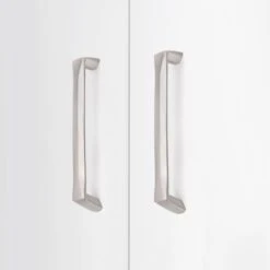 Lote De 10 Tiradores Para Mueble Cantón, L142mm, Intereje 128mm, Zamak, Níquel Satinado - Emuca -Brico Lemar Comercio lote de 10 tiradores para mueble canton l142mm intereje 128mm zamak niquel satinado emuca 3