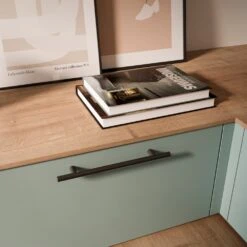 Lote De 10 Tiradores Para Mueble Orlando, L136mm, Intereje 96mm, Acero, Pintado Negro - Emuca -Brico Lemar Comercio lote de 10 tiradores para mueble orlando l136mm intereje 96mm acero pintado negro emuca 7