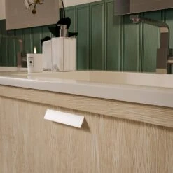 Lote De 10 Tiradores Para Mueble Torrent, L150mm, Intereje 128mm, Aluminio, Anodizado Mate - Emuca -Brico Lemar Comercio lote de 10 tiradores para mueble torrent l150mm intereje 128mm aluminio anodizado mate emuca 2