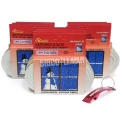 Lote De 12 Burletes De Caucho Tipo E Blanco 6m/und Burcasa