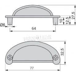 Lote De 20 Tiradores Para Mueble Marrakech Intereje 64mm Zamak Negro Emuca -Brico Lemar Comercio lote de 20 tiradores para mueble marrakech intereje 64mm zamak negro emuca 1