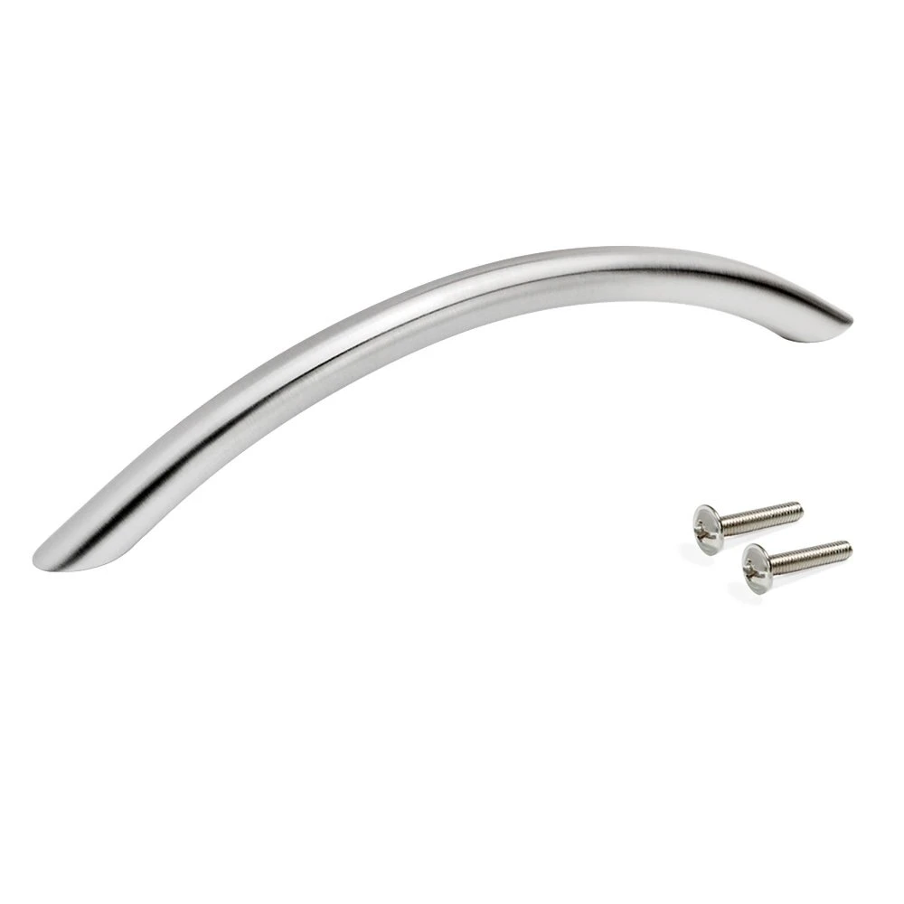 Lote De 20 Tiradores Para Mueble Utiel, L228mm, Intereje 192mm, Acero, Níquel Satinado - Emuca 4 Lote De 20 Tiradores Para Mueble Utiel, L228mm, Intereje 192mm, Acero, Níquel Satinado - Emuca - Imagen 2