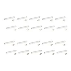 Lote De 20 Tiradores Para Mueble Zagreb, L236mm, Intereje 224mm, Zamak, Níquel Satinado - Emuca