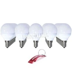 Lote De 30 Lámparas Esféricas Led E14 4W 6000K Libertina GSC Evolution