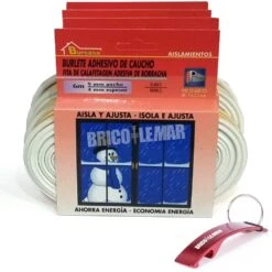 Lote De 4 Burletes De Caucho Tipo P Blanco 6m/und Burcasa