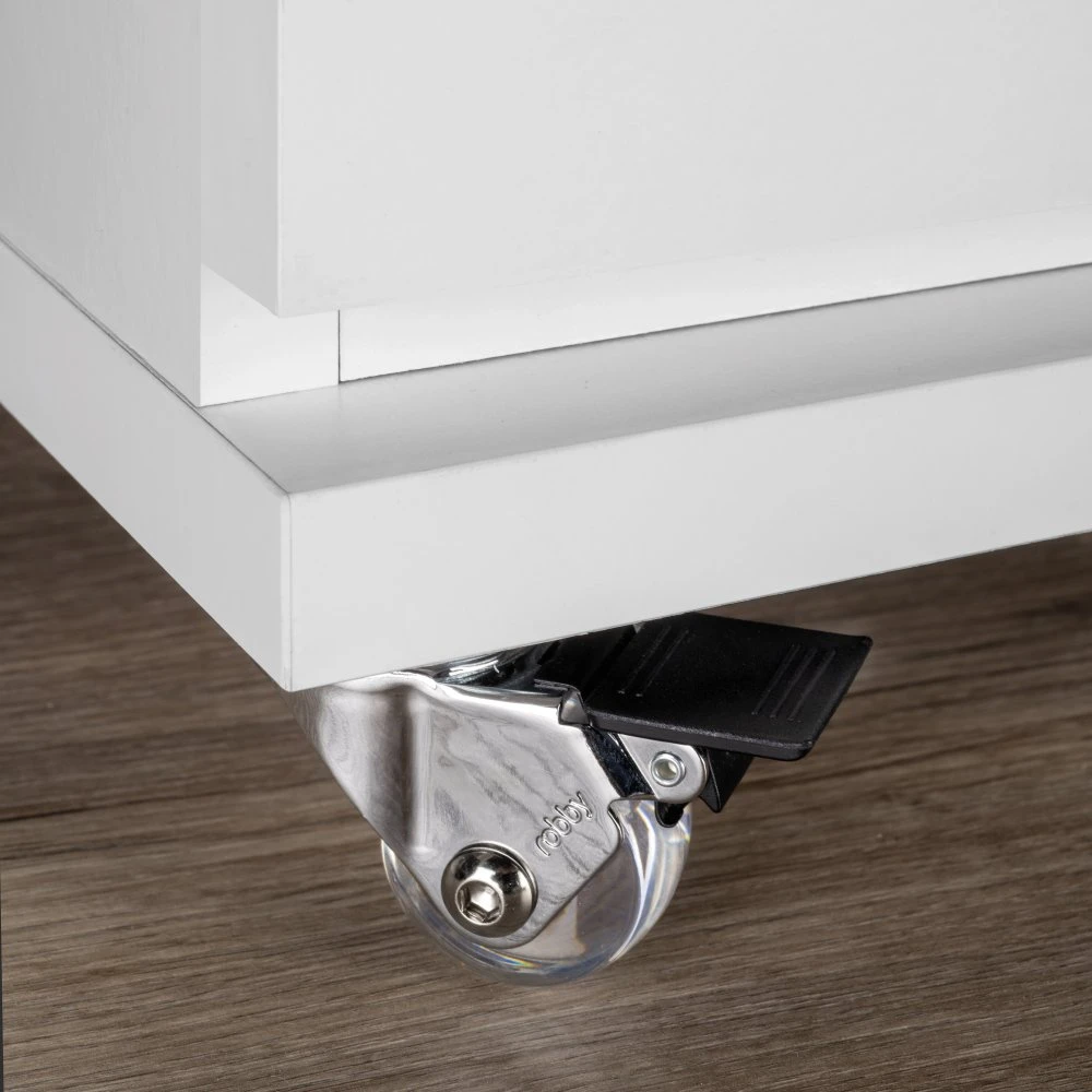 Lote De 4 Ruedas Slip 3 Transparentes Con Placa De Montaje, Diámetro 35mm, Acero Y Plástico - Emuca 4 Lote De 4 Ruedas Slip 3 Transparentes Con Placa De Montaje, Diámetro 35mm, Acero Y Plástico - Emuca - Imagen 2