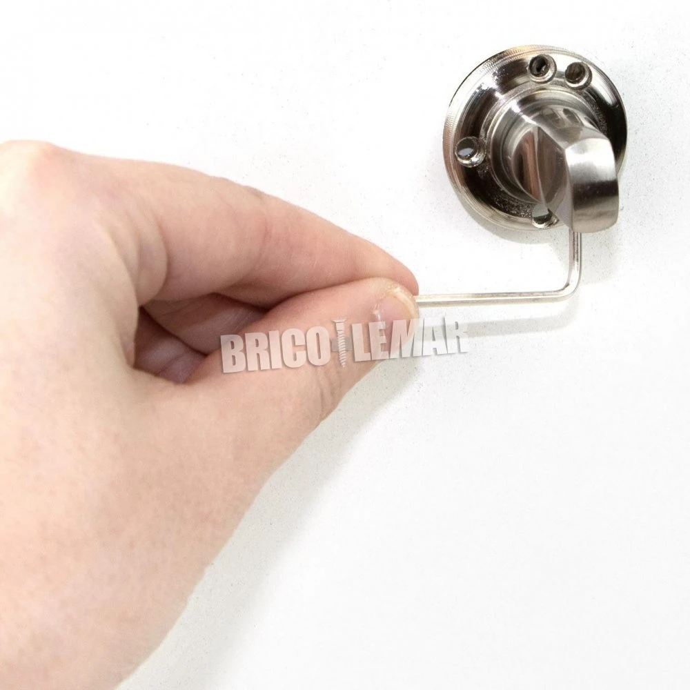 Lote De 5 Juegos De Condena Con Roseta Redonda Para Puertas De Interior Ø35mm Zamak Níquel Satinado Emuca 7 Lote De 5 Juegos De Condena Con Roseta Redonda Para Puertas De Interior Ø35mm Zamak Níquel Satinado Emuca - Imagen 5