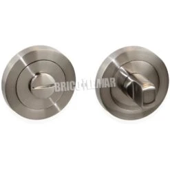 Lote De 5 Juegos De Condena Con Roseta Redonda Para Puertas De Interior Ø50mm Zamak Níquel Satinado Emuca