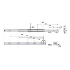 Lote De 5 Juegos De Guías Para Cajones, De Bolas, Altura 45mm, Profundidad 650mm, Extracción Total, Cincado - Emuca 9 Lote De 5 Juegos De Guías Para Cajones, De Bolas, Altura 45mm, Profundidad 650mm, Extracción Total, Cincado - Emuca -Brico Lemar Comercio lote de 5 juegos de guias para cajones de bolas altura 45mm profundidad 650mm extraccion total cincado emuca 3