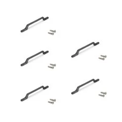 Lote De 5 Tiradores Para Mueble Osaka, L225mm, Intereje 160mm, Aluminio, Gris Oscuro - Emuca