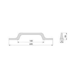 Lote De 5 Tiradores Para Mueble Osaka, L225mm, Intereje 160mm, Aluminio, Gris Oscuro - Emuca -Brico Lemar Comercio lote de 5 tiradores para mueble osaka l225mm intereje 160mm aluminio gris oscuro emuca 6