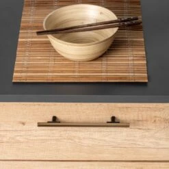 Lote De 5 Tiradores Para Mueble Riad, L232mm, Intereje 192mm, Aluminio, Bronce - Emuca -Brico Lemar Comercio lote de 5 tiradores para mueble riad l232mm intereje 192mm aluminio bronce emuca 2