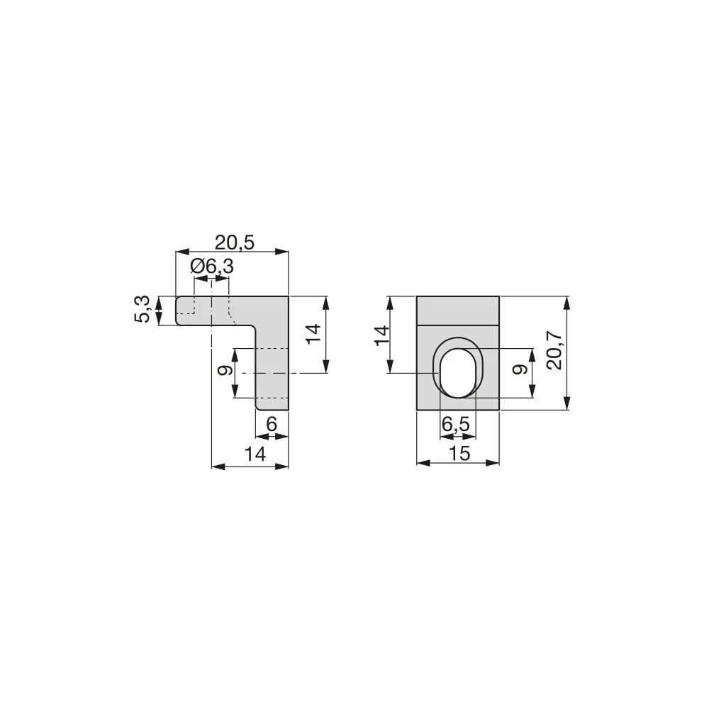 Lote De 50 Escuadras De Unión Para Muebles, 20.5x20.7mm, 2 Agujeros, Zamak, Niquelado - Emuca 5 Lote De 50 Escuadras De Unión Para Muebles, 20.5x20.7mm, 2 Agujeros, Zamak, Niquelado - Emuca - Imagen 3