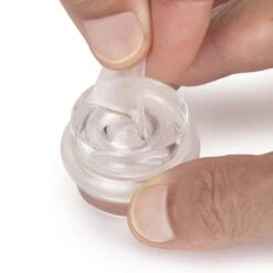 Lote De 6 Topes Para Puertas Adhesivos Cilíndricos, Fijación En El Suelo, Plástico, Transparente - Emuca -Brico Lemar Comercio lote de 6 topes para puertas adhesivos cilindricos fijacion en el suelo plastico transparente emuca 6