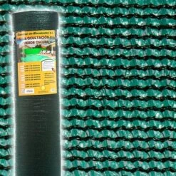Malla Ocultacion 85% 1,50x50m Verde Oscuro Central De Enrejados